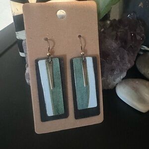 NEW Abstract on Metal Earrings 🖤